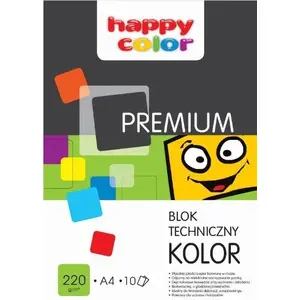 Technical paper pad Happy Color Premium A4 10 sheets colored 220 g/m²