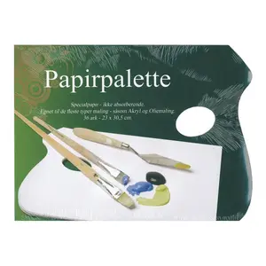 Paper palette sheets 23 x 30.5 cm pack, 36 sheets — No name