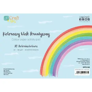Krāsainu lapu bloks CANSON A4 20 lapas 180 g/m² 10 krāsas
