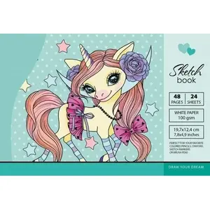 Skicgrāmata Fresh Szkicownik 197×124 mm, 48 lapas, 100 g/m², šūts bloks, TW iesējums