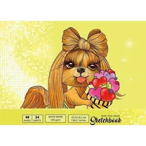 Sķiču bloks Fresh Szkicownik 197×145 mm, 48 lapas, 100 g/m², TW iesējums