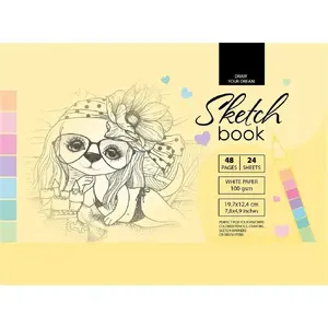 Notebook Fresh sketchbook 12.4×19.7 cm 48 sheets yellow