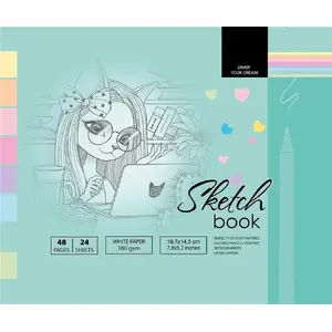 Sketchbook Fresh 14.5×19.7 cm 96 sheets green