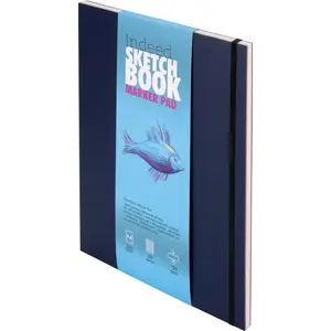 Sketchpad Antra Indeed Marker Pad A4 — navy blue cover, A4 size