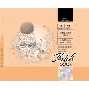 Notebook Fresh Szkicownik 10.5×14.8 cm 96 sheets orange