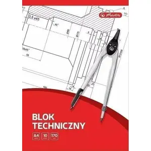 HERLITZ A4 Technical Drawing Pad 10 Sheets White — pack of 20