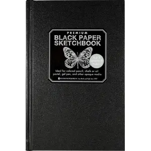 Скетчбук Peter Pauper Press 14,6 x 22,2 см, 192 листа, чёрный