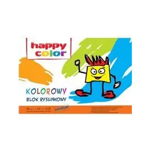 Блок для рисования Happy Color A3 — 15 листов, цветная бумага