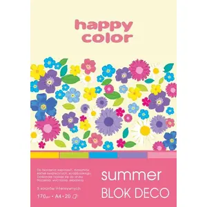 Paper pad Happy Color Blok techniczny A5 20 sheets colored