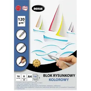 Drawing Pad Beniamin A4 16 sheets assorted colors