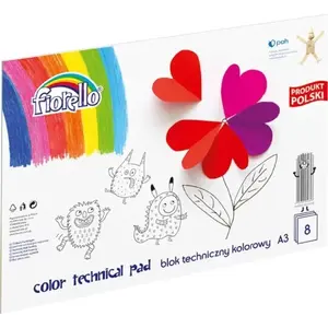 Technical Drawing Pad Fiorello A3 8 sheets colored (MPN 384122)