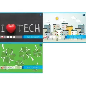 Office pad INTERDRUK technical block A3 10k white — 156560