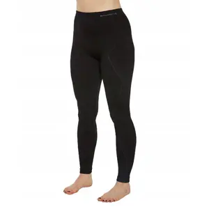 Женские термобрюки Brubeck LE1351W Extreme Merino, чёрные, размер XL