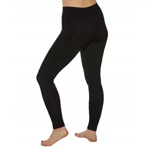 Женские термоштаны Brubeck LE1351W Extreme Merino, чёрные, размер M