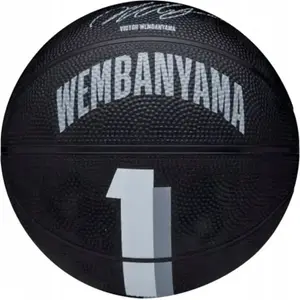 Mini basketbola bumba wilson NBA Player Icon Victor Wembanyama WZ3017701XB, izmērs 3, melna