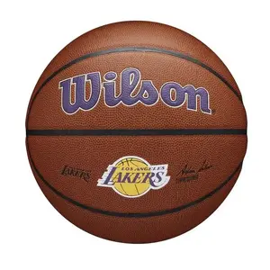 Basketbola bumba Wilson WTB3100XBLAL — iekštelpām un ārtelpām, rakstaina melna/zila/brūna/dzeltena