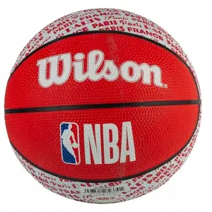 Basketball mini ball Wilson NBA City Paris WZ4033001XB — size 3, red