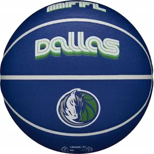 Баскетбольный мяч Wilson NBA Team City Collector Dallas Mavericks WZ4016407ID Размер 7 Синий