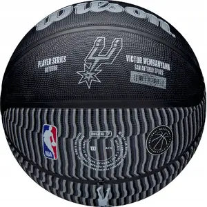 Basketbola bumba Wilson NBA Player Icon Victor Wembanyama āra WZ3017801XB izmērs 7 melna