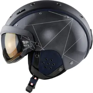 Защитный шлем Casco SP-6 Limited черно‑серебристый, размер M (54–58 см)