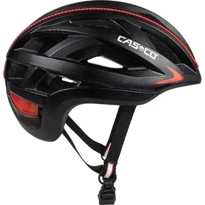 Aizsargķivere Casco CUDA2 Strada melni-sarkanā, izmērs S (52–56 cm)