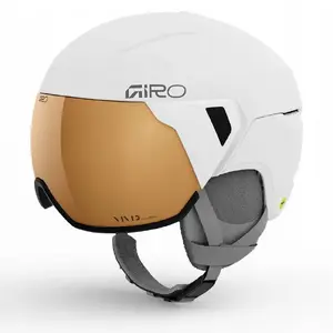 Protective winter women's helmet MIVIDA Giro Aria Spherical MIPS matte white Vivid copper size M (55.5–59 cm)
