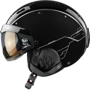 Защитный шлем Casco SP-6 Circuit черно‑серебристый, размер M (54–58 см)