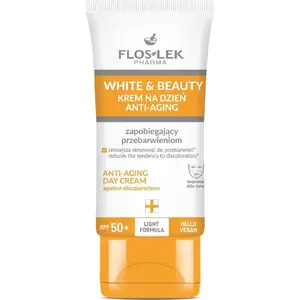 Day Cream Floslek Pharma White&Beauty Anti-Aging with SPF50+ 50 ml