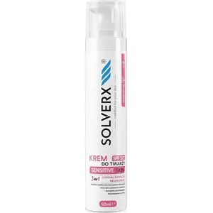 Крем для лица Solverx Sensitive Skin 3 в 1 SPF50+ для чувствительной кожи, 50 мл