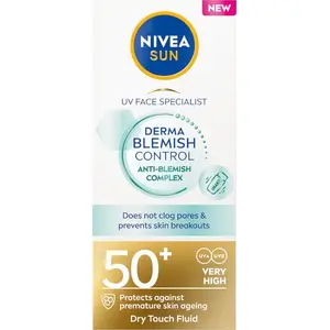 Facial sunscreen fluid Nivea NIVEA SUN Derma Skin Clear SPF50+ 40 ml