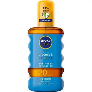 Sun protection tanning oil Nivea Sun Protect Bronze SPF 20 200 ml