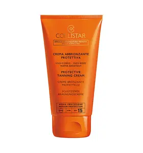 Солнцезащитный крем Collistar Protective Tanning Cream SPF 15 150 мл для лица и тела, тюбик