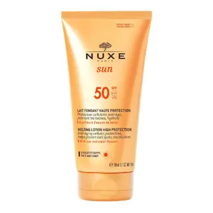 Sunscreen cream Nuxe Melting Face Cream SPF 50 for adults, tube dispenser