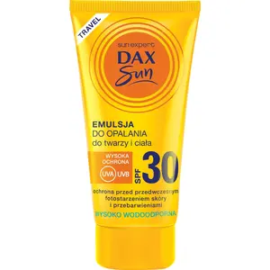 Iekšējās saules aizsardzības emulsija Dax Sun SPF 30 sejai un ķermenim, travel 50 ml