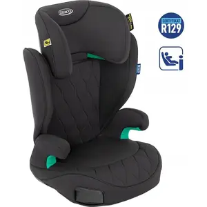 Bērnu auto sēdeklis GRACO AFFIX R129 Midnight — pretējā uzstādīšana, atbilst R129, zīdaiņiem un bērniem