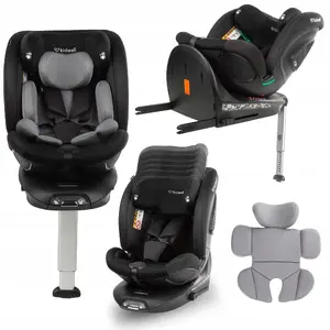 Child car seat MoMi GOCAR for children 40–135 cm Black/Grey