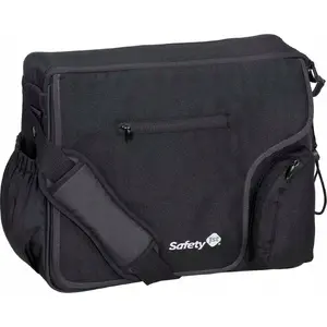Pārvešanas soma SAFETY 1ST TORBA MOD BAG 16339600 ar pārvešanas matraci un ķerteni kabatā, melna