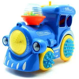 No name musical multifunction toy train — battery-operated, interactive sounds and lights