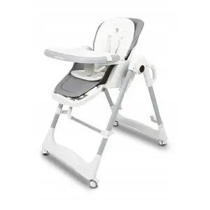 High chair Caretero Nesto Grey for feeding — compact baby feeding seat