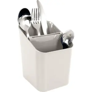 Kitchen utensil drainer, holder and cutlery organizer Vilde model 229046-P, gray