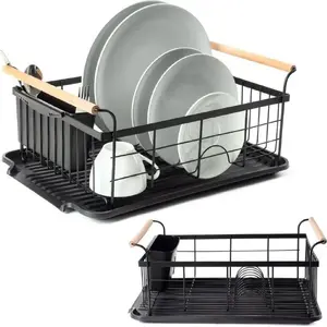 Dish Drainer Vilde Suszarka na naczynia, black, 42.5×29.5×19 cm