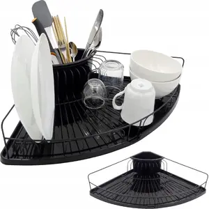 Dish Drying Corner Rack Brunbeste BB-2329 – compact corner dish drainer