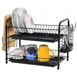 Dish Drying Rack KRISBERG KS-2543 2-tier, 48×24×33 cm