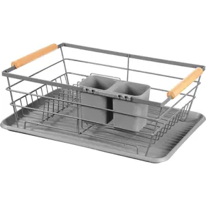 Dish Drying Rack Brunbeste BB-2346, dimensions 43×32×14 cm, gray