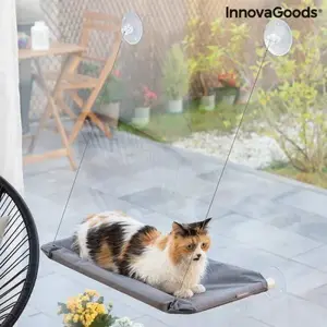 Pakarināmais kaķu šūpulis InnovaGoods Catlax — sienai/logam stiprināms atpūtas guļvieta kaķiem