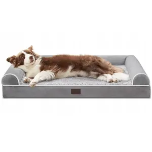 Cat bed barry king BK-16257 — mink shape, dark green, 40×100×20 cm with stiffening