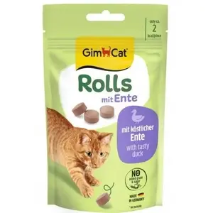 Mitras kaķu uzkodas Gimborn GIMCAT Rolls Kaczka pīles garša 40 g