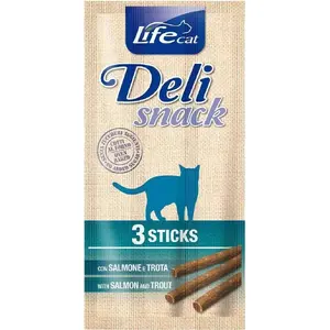 Life Pet Care лакомство для кошек Salmon + Trout 3 шт. × 5 г — влажное угощение