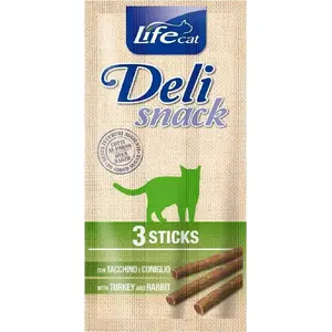Лакомство для кошек Life Pet Care Life Cat Deli Индейка + Кролик 3 шт. по 5 г