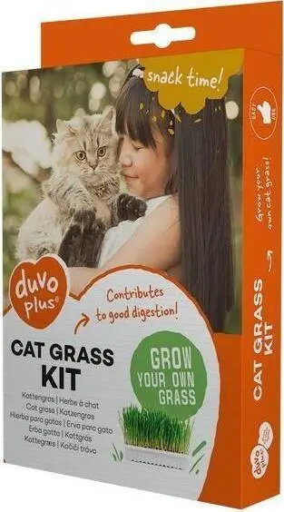 Kaķu zāle Duvo+ 70 g, šķīvis
